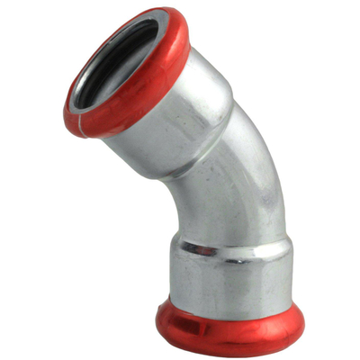 Bonfix Press coude en acier galvanisé 45° 22x22mm