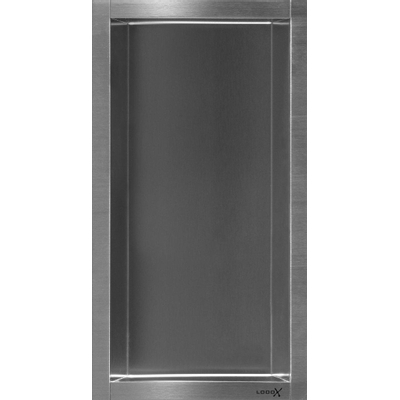 Looox BoX niche - 15x30x7cm - encastrée - inox
