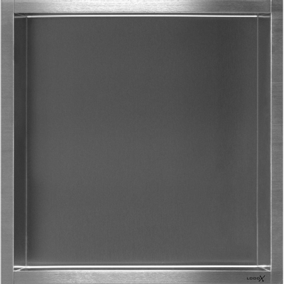 Looox BoX niche - 30x30x7cm - encastrée - inox