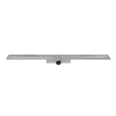 Easy Drain Compact 30 douchegoot RVS met enkele plaat RVS standaard RVS flens waterslot 30mm 80cm inbouw diepte 63mm met zijuitloop TWEEDEKANS