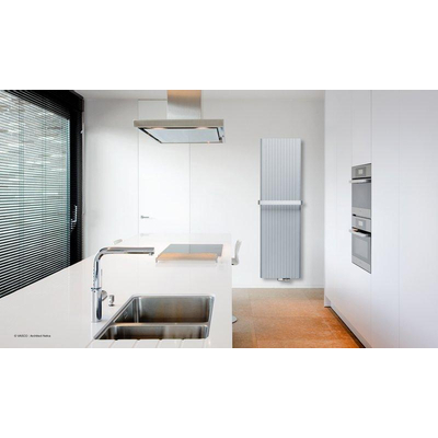 Vasco Alu Zen handdoekbeugel 43.5cm - voor radiator van 37.5cm - aluminium