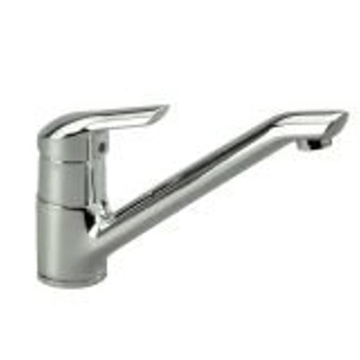 Venlo Nimbus New robinet de cuisine 1 levier avec bec tubulaire haut orientable et aérateur chrome
