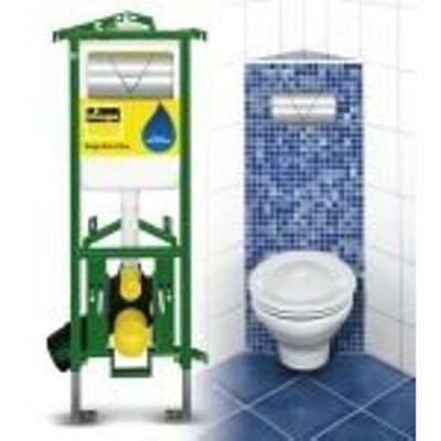 Viega Eco Plus Bâti support pour installation murale 113x49cm avec technique détecteur siphon