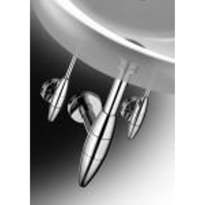 Viega Eleganta siphon gobelet design 5/4 avec tube mural avec rosace chrome