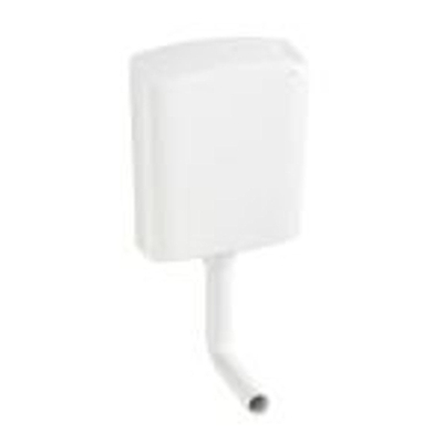 Wisa 336 laaghangend reservoir - 33.8x13.4x33.8cm - dubbele spoeling - 3/6 liter - wit