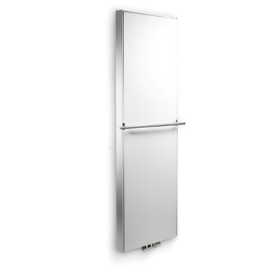 Vasco Flat V Line paneelradiator vlak type 21 400x1600mm 1047W aansluiting 8008 wit structuur