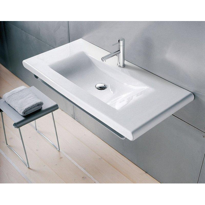 Laufen Living Square Lavabo 130x48cm 1 trou de robinet avec trop-plein Blanc