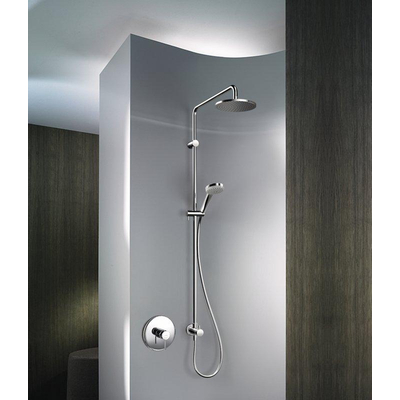 Hansa Hansaviva Ensemble de douche 60cm avec douchette Hansaviva 1 jet et flexible 175cm avec porte savon chrome