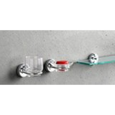 Geesa Luna porte-serviettes avec plateau 60cm chrome