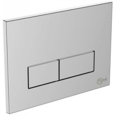 Plaque de commande Ideal Standard 23x17cm à deux boutons chrome