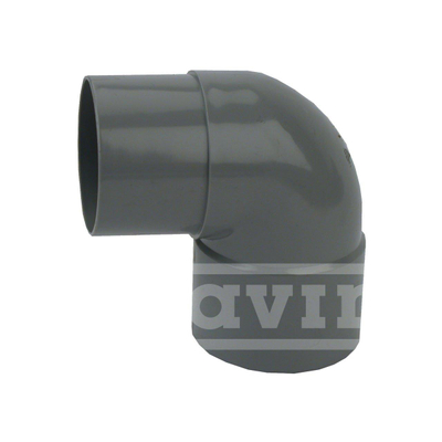 Wavin hwa bend 87° sleeve/shortened spigot 80mm grey