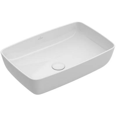 Villeroy & Boch Artis opzetwastafel rechthoekig 58x38cm zonder overloop ceramic+ wit