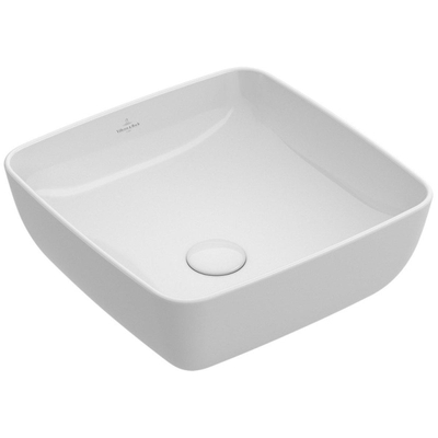 Villeroy & Boch Artis opzetwastafel vierkant 41x41x12.5cm zonder kraangat zonder overloop powder