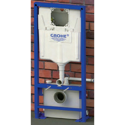 Sanibroyeur Saniwall Pro élément encastré avec panneaux en verre incl. broyeur de matières fécales avec plaque de commande Grohe chromée excl. toilette