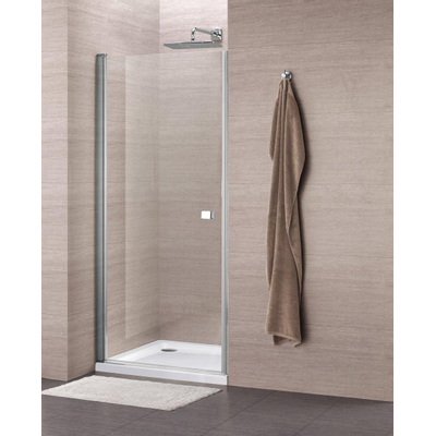 Royal Plaza Hendra draaideur 100x195cm chroom profiel en helder glas en Clean antikalkbehandeling