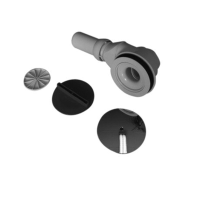 Duravit douchebakafvoer horizontaal - 90mm - wit