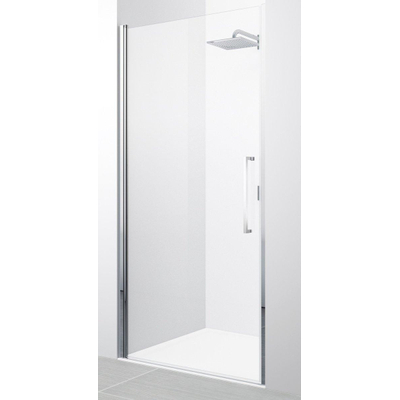 Novellini Young 2.0 1B porte pivotante pour niche 77/81x200cm chrome/transparent