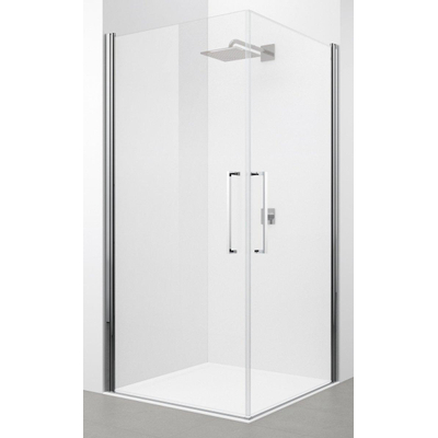 Novellini Young 2.0 G porte pivotante 99/101x200cm pour paroi latérale FG chrome/transparente