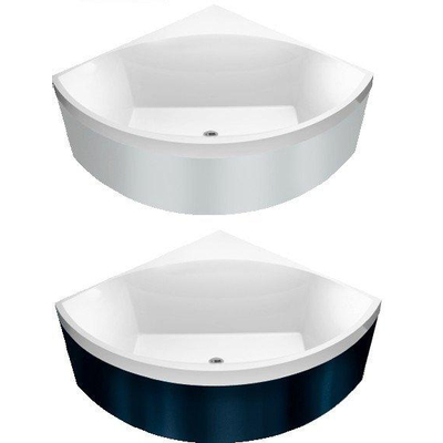 Villeroy & Boch Squaro Baignoire d’angle 145x145cm quaryl avec pieds Blanc