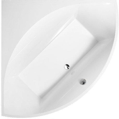 Villeroy & Boch Squaro Baignoire d’angle 145x145cm quaryl avec pieds Blanc