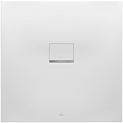 Villeroy & Boch Squaro infinity kunststof douchebak quaryl vierkant - 100x100x4cm - Stone White (mat wit)