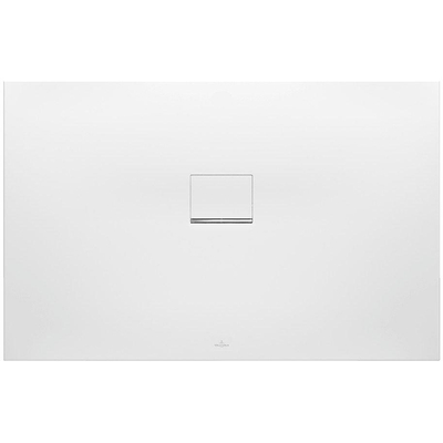 Villeroy & Boch Squaro infinity douchebak - 100x90x4cm - Anthracite (grijs)