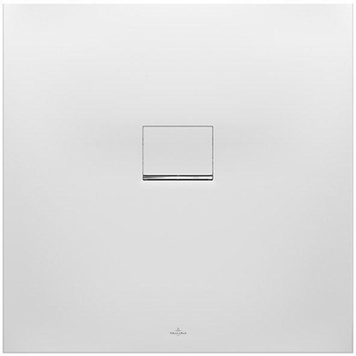 Villeroy & Boch Squaro infinity douchebak - 90x90x4cm - Anthracite (grijs)