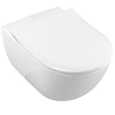Villeroy & Boch Subway closetzitting - met deksel slimseat - White Alpine (glans wit)