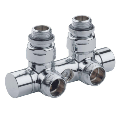 Vasco bloc inférieur coudé 50 mm chrome