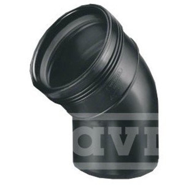 Wavin Wafix coude pp 45° 90 manchon/épingle noir