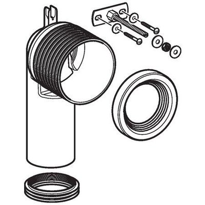 Geberit Jeu de raccordement pour WC au sol Blanc