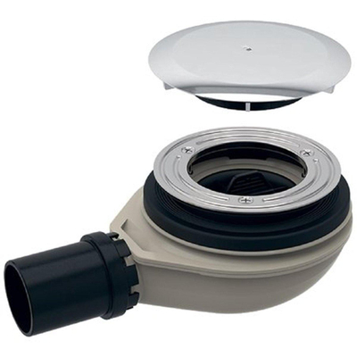 Geberit Setaplano douchebakafvoer - 40mm - met deksel waterslot - 30mm - verchroomd chroom