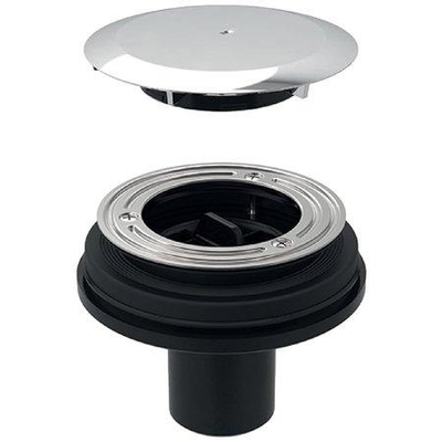 Geberit Douchebakafvoer - 11.5x16.3x9cm - verdiepingsvloerdeksel - hoogglans chroom