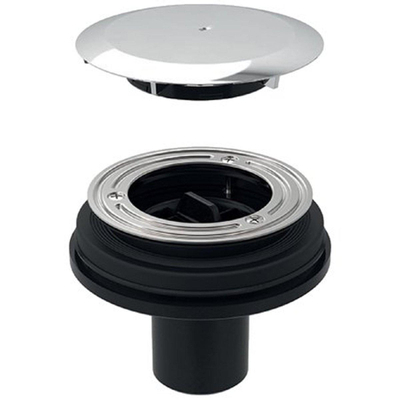 Geberit Douchebakafvoer - 11.5x16.3x9cm - verdiepingsvloerdeksel - hoogglans chroom