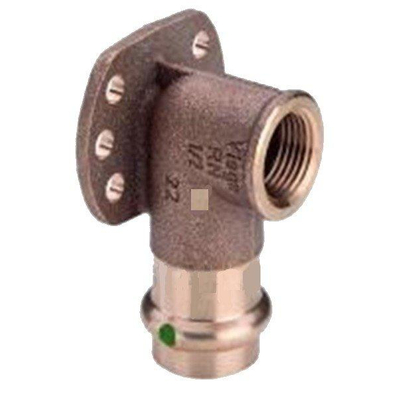 Viega Sanpress Plaque murale SC filetage intérieur 15x1/2 bronze