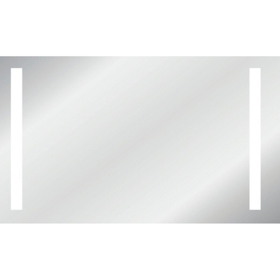 Wavedesign Acadia miroir – 100 x 70 cm – Éclairage LED – argent