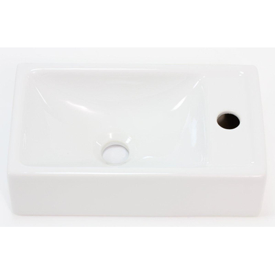 Jika Petit lave-mains 36x24cm blanc avec trou de robinet