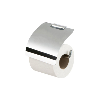 Geesa Aim Porte-rouleau toilette avec couvercle chrome