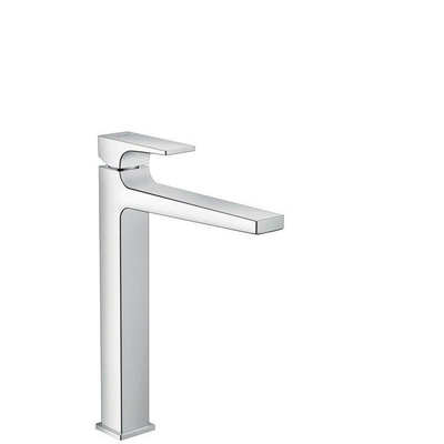 Hansgrohe Metropol Eengreeps wastafelkraan - 260 met rechte greep en afvoerplug - hoogglans chroom
