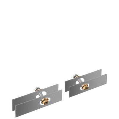 Axor set de fixation pour rail deux cotés verre chrome