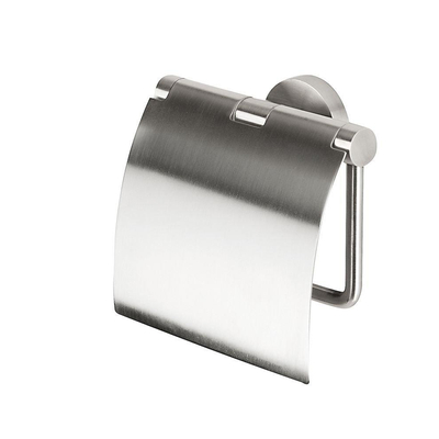 Geesa Nemox Toiletrolhouder met klep RVS geborsteld