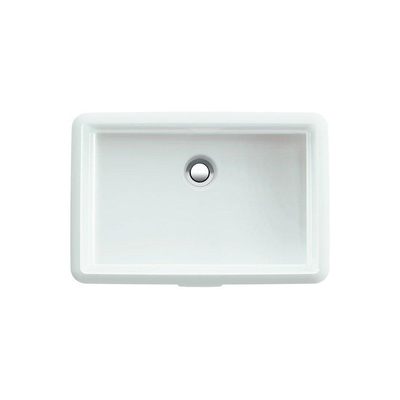 Laufen Living city lavabo à encastrer 49x31cm sans trou pour robinet blanc