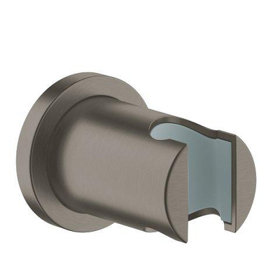 GROHE Rainshower Support de douchette murale - non réglable - rosace ronde - brushed hard graphite