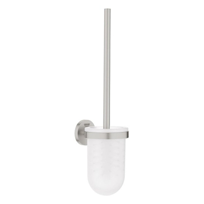 GROHE Essentials Porte-brosse de toilette - montage mural - rond - ouvert - super acier