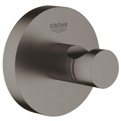 Grohe Essentials Handdoekhaak - rond - brushed hard graphite (antraciet)
