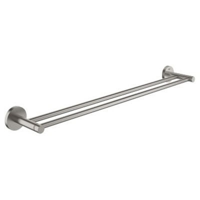 GROHE Essentials Porte-serviettes - 60cm - double - super acier