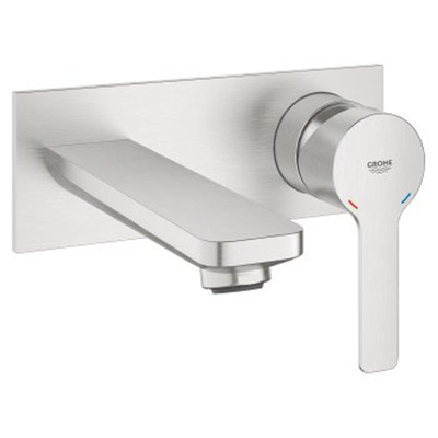 GROHE Lineare New élément de finition économique en eau pour robinet mural encastré M-size avec bec 14.9cm SuperSteel