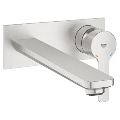 GROHE Lineare New partie apparente encastrée robinet mural économiseur d'eau taille L avec bec 20,7 cm supersteel