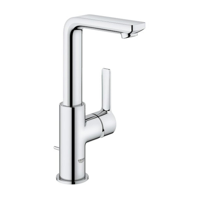 Grohe Lineare New Waterbesparende Wastafelkraan - L-Size - met waste - draaibare gegoten uitloop - chroom