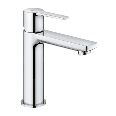 GROHE Lineare New wastafelkraan - s-size - opbouw - 1-gats - eengreeps - met klikwaste - chroom